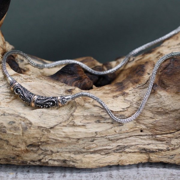 (image for) Silver & Gold Necklace - Tribal