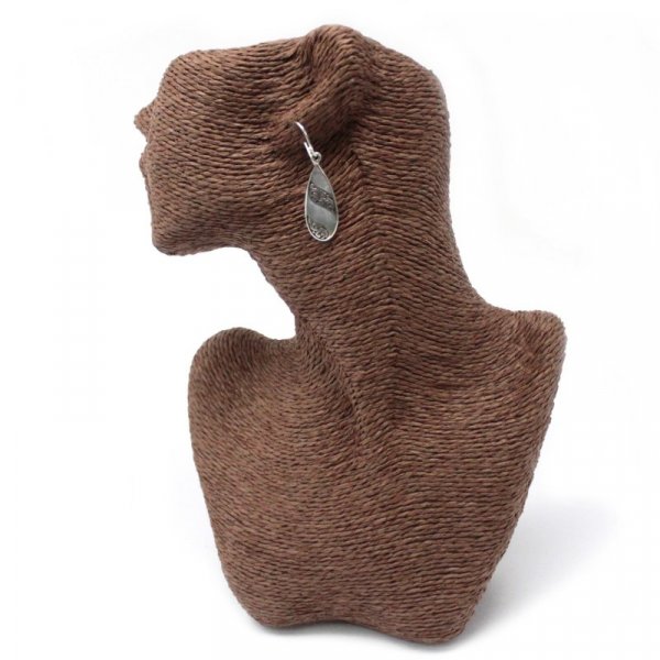 (image for) Shell & Silver Earrings - Teardrop- MOP