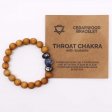 (image for) Cedarwood Throat Chakra Bangle with Sodalite