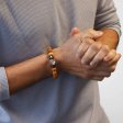 (image for) Cedarwood Crown Chakra Bangle with Clear Quartz