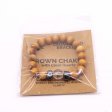 (image for) Cedarwood Crown Chakra Bangle with Clear Quartz