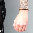 (image for) 18K Gold Plated Gemstone Black String Bracelet - Tiger Eye