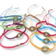 (image for) Handmade Friendship Bracelets - Lucky Friends Feng Shui Coin (asst)