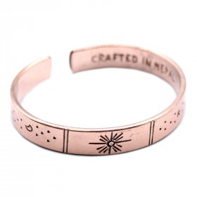 Inspiration Bracelet - Copper Sunrise, Galaxy, Stars, Earth