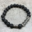 (image for) Lava Stone Bracelet - Tribal Rock Quartz