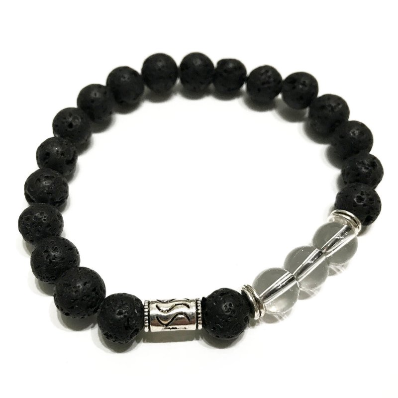 (image for) Lava Stone Bracelet - Tribal Rock Quartz
