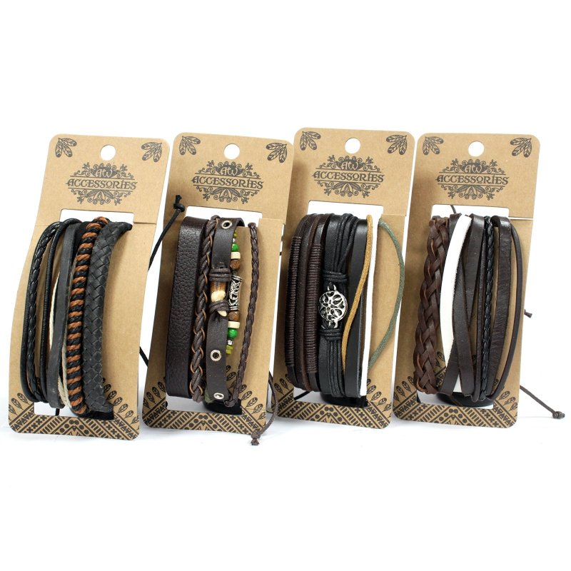 (image for) Mens Bracelet Sets - Dark & Handsome (asst)