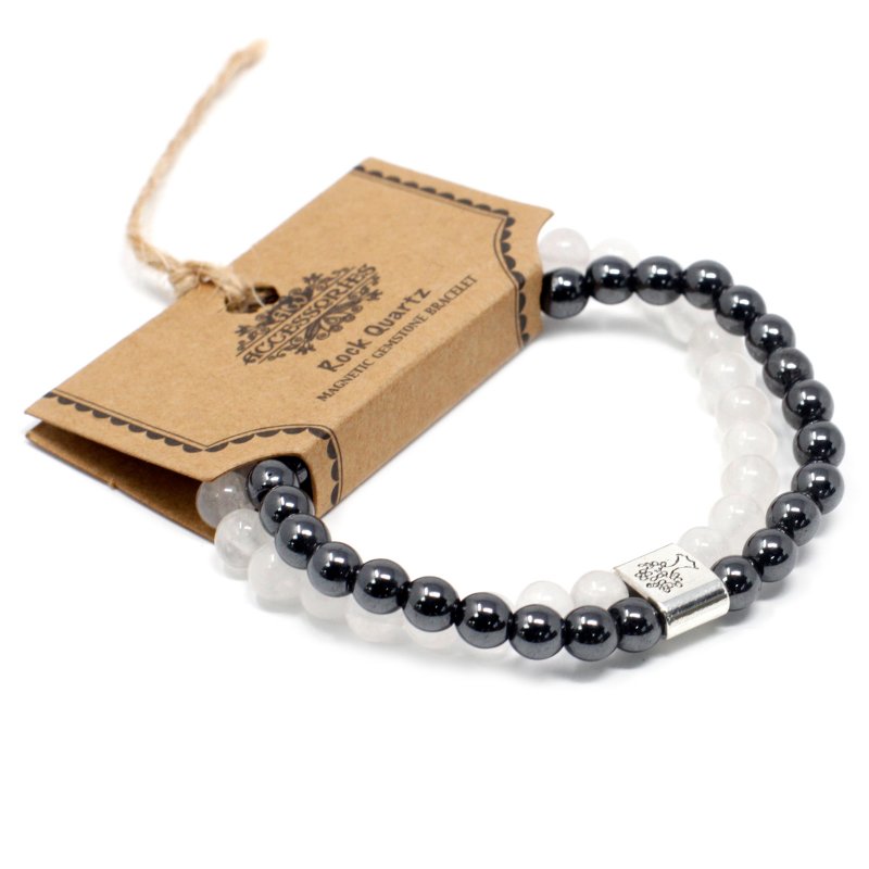 (image for) Magnetic Gemstone Bracelet - Rock Quartz