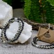 (image for) Magnetic Gemstone Bracelet - Dalmation Jasper