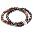 (image for) Magnetic Gemstone Bracelet - Leopard Skin