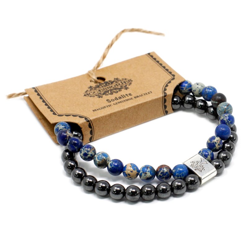 (image for) Magnetic Gemstone Bracelet - Sodalite