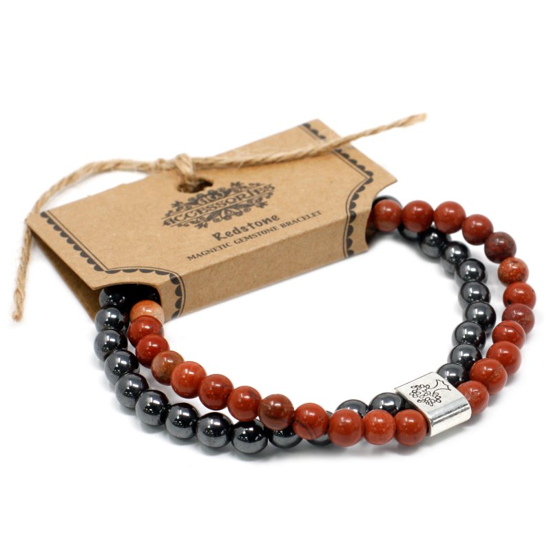 (image for) Magnetic Gemstone Bracelet - Redstone