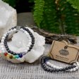 (image for) Magnetic Gemstone Bracelet - White Howlite Chakra