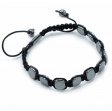 (image for) Magnetic Hematite Shamballa Bracelet - Round Corners
