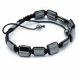 (image for) Magnetic Hematite Shamballa Bracelet - Double Cuboids
