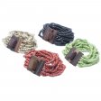 (image for) Multi-Bead Bangle Wooden Clasp - Assorted Colours