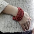 (image for) Multi-Bead Bangle Wooden Clasp - Assorted Colours