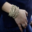 (image for) Multi-Bead Bangle Wooden Clasp - Assorted Colours