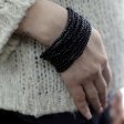 (image for) Multi-Bead Bangle Wooden Clasp - Assorted Colours