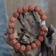 (image for) Rudraksha Buddah Bangle Mala - Natural