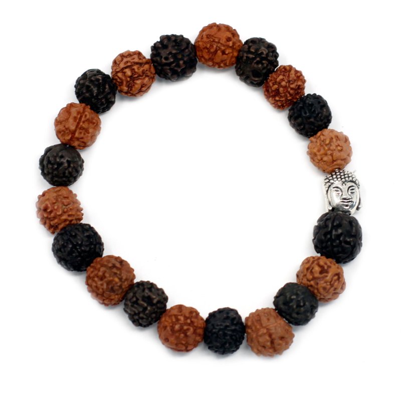 (image for) Rudraksha Buddah Bangle Mala - Mix