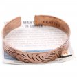 (image for) Copper Tibetan Bracelet - Wide Tribal Swirls