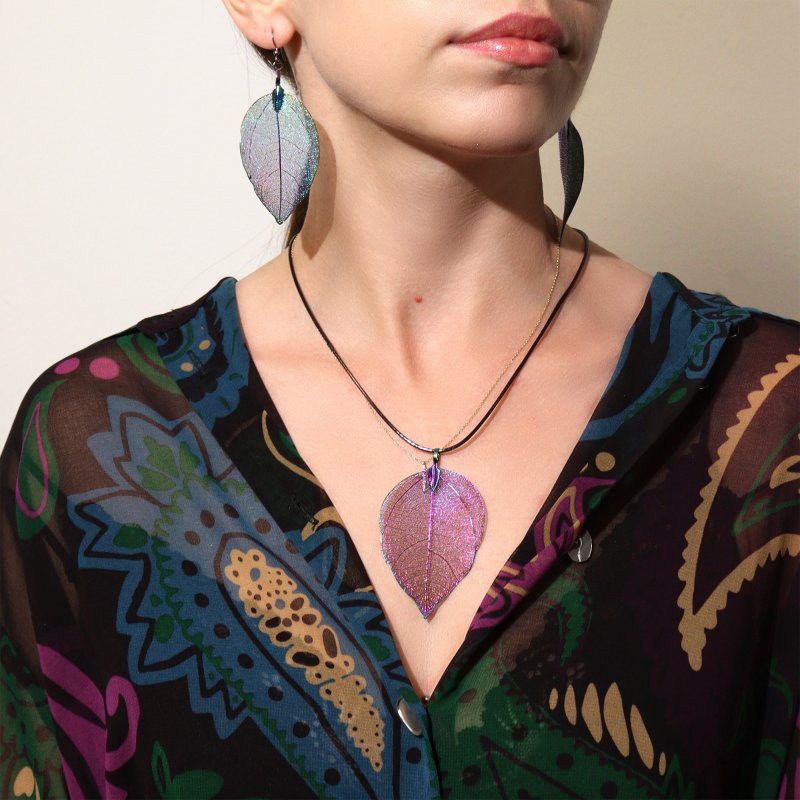 (image for) Earrings - Bravery Leaf - Multicoloured