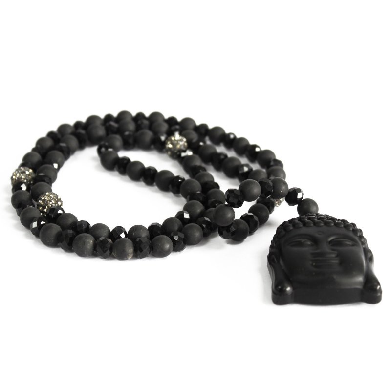 (image for) Buddha / Black Stone - Gemstone Necklace