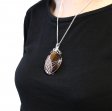 (image for) Swirl Wrapped Gemstone Necklace - Tiger Eye