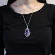 (image for) Swirl Wrapped Gemstone Necklace - Amethyst