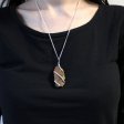 (image for) Cascade Wrapped Gemstone Necklace - Rough Tiger Eye
