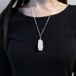 (image for) Cascade Wrapped Gemstone Necklace - Rough Opalite