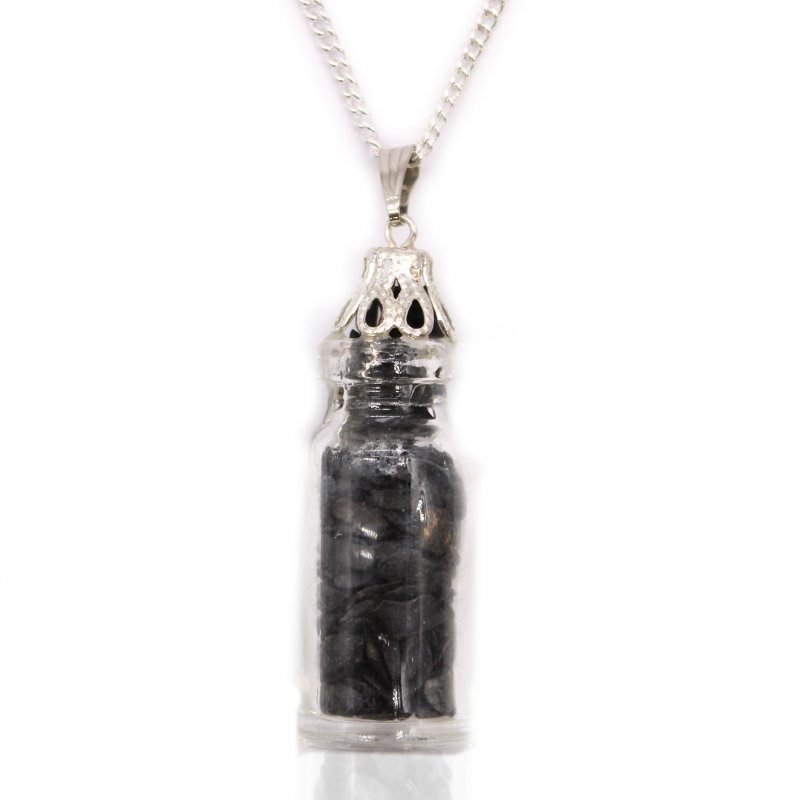 (image for) Bottled Gemstones Necklace - Black Onyx