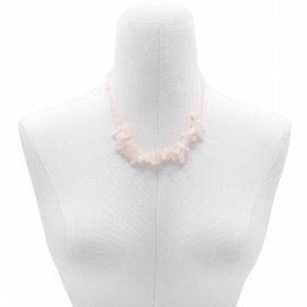Longstone Gem Necklace - Rose Quartz