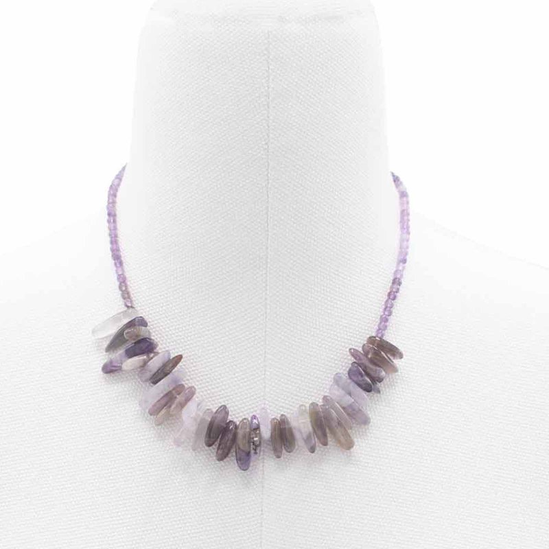 (image for) Longstone Gem Necklace - Amethyst