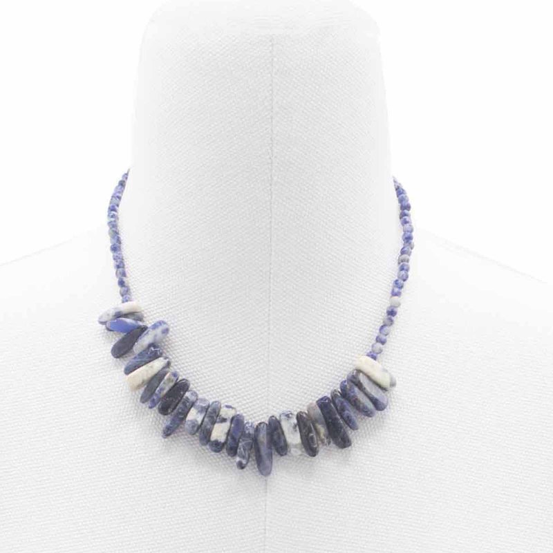 (image for) Longstone Gem Necklace - Sodalite
