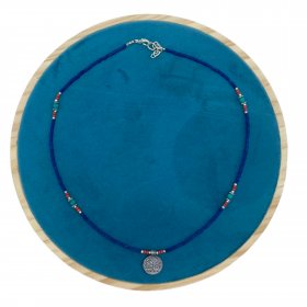 Nepalese Extra Fine Gem Necklace - Blue Onyx & Tree of Life