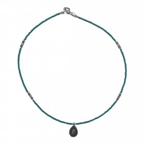 Nepalese Extra Fine Gem Necklace - Turquoise & Teardrop