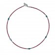 (image for) Nepalese Extra Fine Gem Necklace - Pink Coral & Turquoise Beads