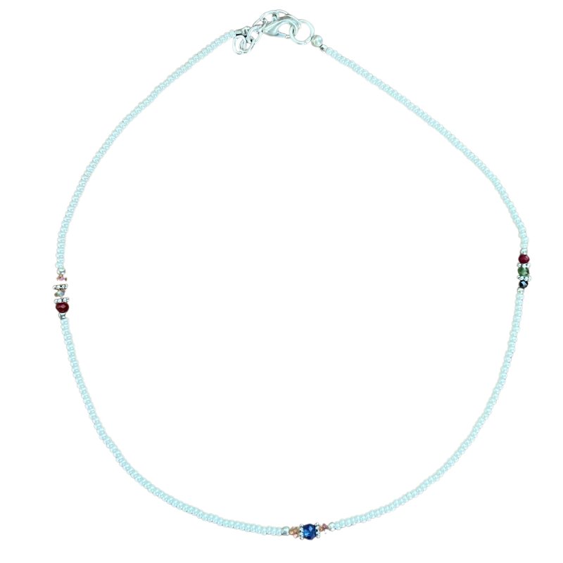 (image for) Nepalese Extra Fine Gem Necklace - Pearl & Cut Beads