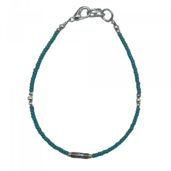 (image for) Nepalese Extra Fine Gem Bracelet - Turquoise & Teardrop
