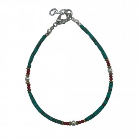 Nepalese Extra Fine Gem Bracelet - Turquoise Beads