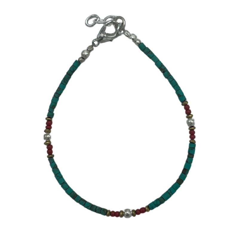 (image for) Nepalese Extra Fine Gem Bracelet - Turquoise Beads
