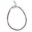 (image for) Nepalese Extra Fine Gem Bracelet - Coral Tribal Bead