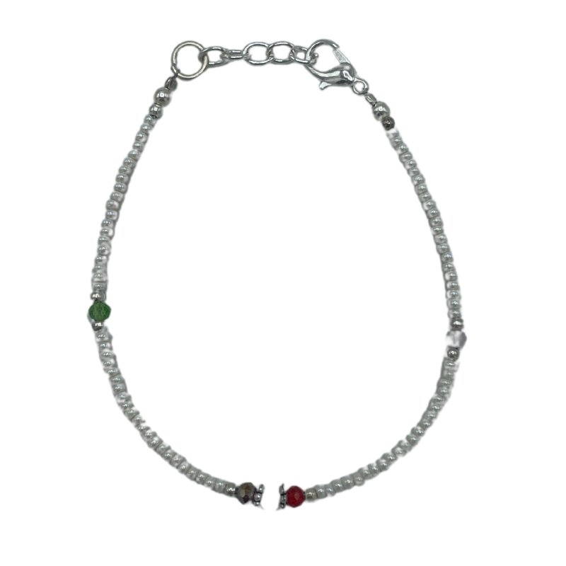 (image for) Nepalese Extra Fine Gem Bracelet - Pearl & Cut Beads