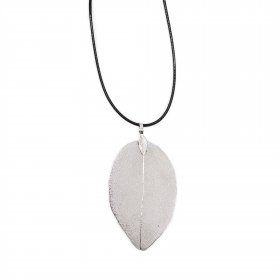 Necklace - Bravery Leaf - Silver