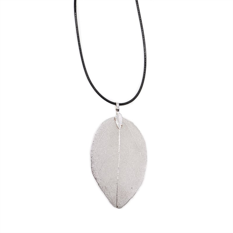 (image for) Necklace - Bravery Leaf - Silver