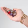 (image for) Steel Cased Pendant Hearts - 12 Assorted Gemstone Chips & Shells