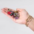 (image for) Steel Cased Pendant Ovals - 12 Assorted Gemstone Chips & Shells