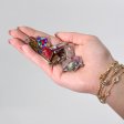 (image for) Steel Cased Pendant Diamonds - 12 Assorted Gemstone Chips & Shells